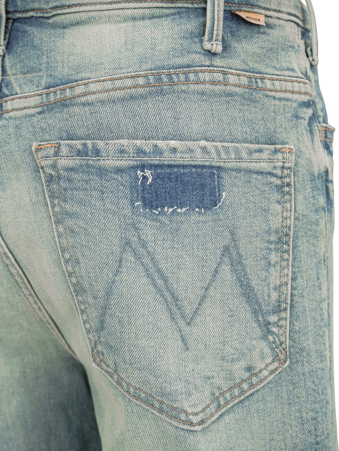 Mother The Hustler Roller Fray Jeans in I Confess