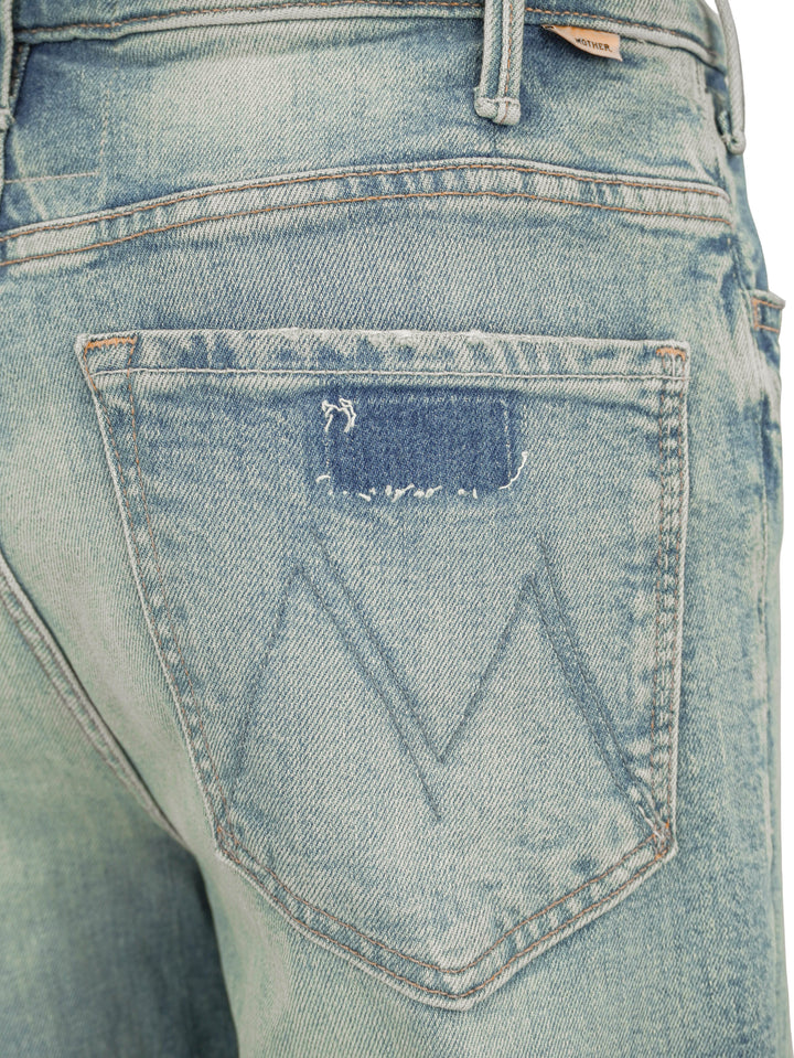 Mother The Hustler Roller Fray Jeans in I Confess