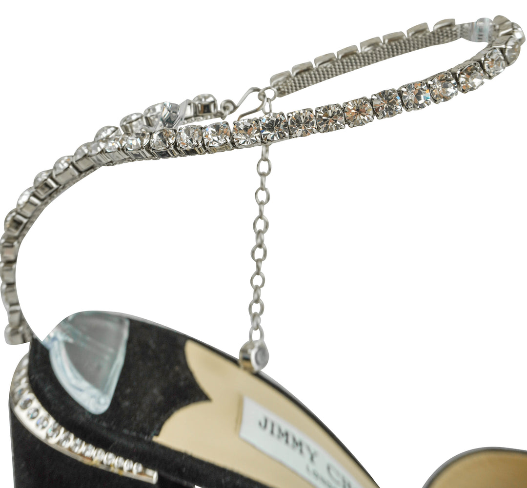 Jimmy Choo Ewa Heels in Black - Discounts on Jimmy Choo at UAL