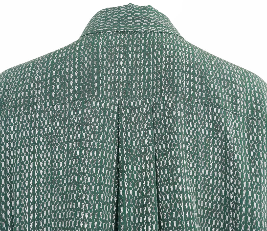 Victoria Beckham Pyjama Shirt in Green - Discounts on Victoria Beckham at UAL