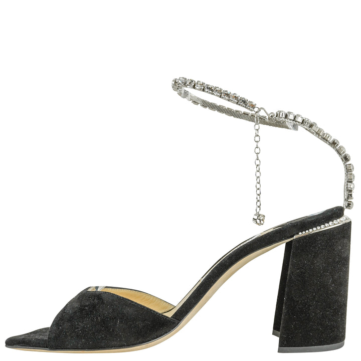 Jimmy Choo Ewa Heels in Black - Discounts on Jimmy Choo at UAL