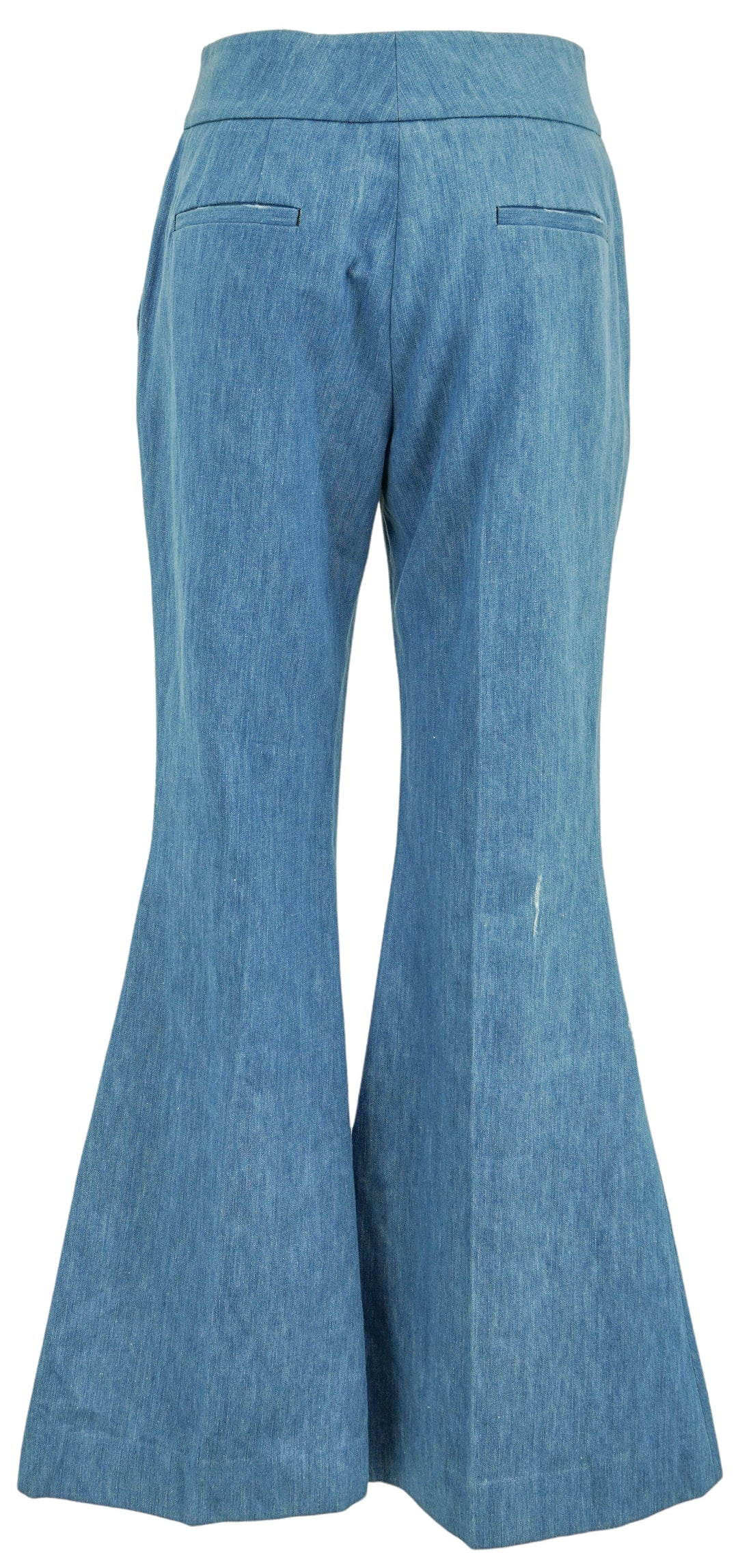 Gabriela Hearst Marsh Flare Cropped Pants in Light Blue Denim