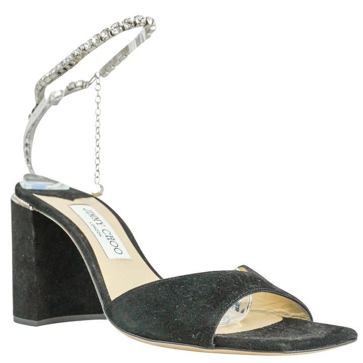 Jimmy Choo Ewa Heels in Black - Discounts on Jimmy Choo at UAL
