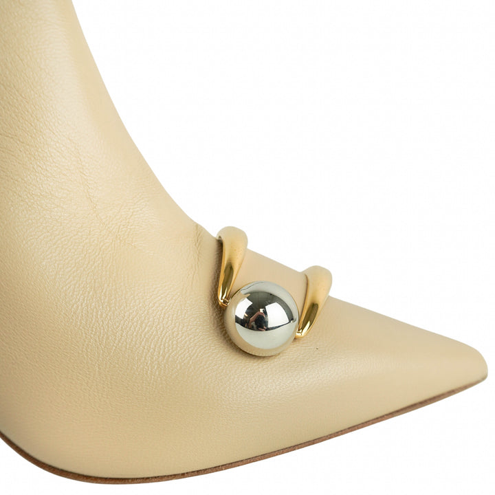 Alexandre Birman Harper Bootie in Chalk - Discounts on Alexandre Birman at UAL