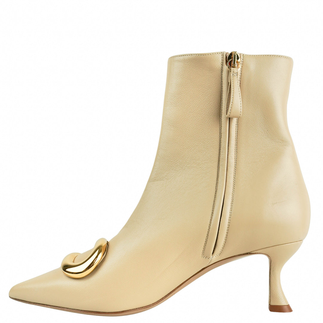 Alexandre Birman Harper Bootie in Chalk - Discounts on Alexandre Birman at UAL