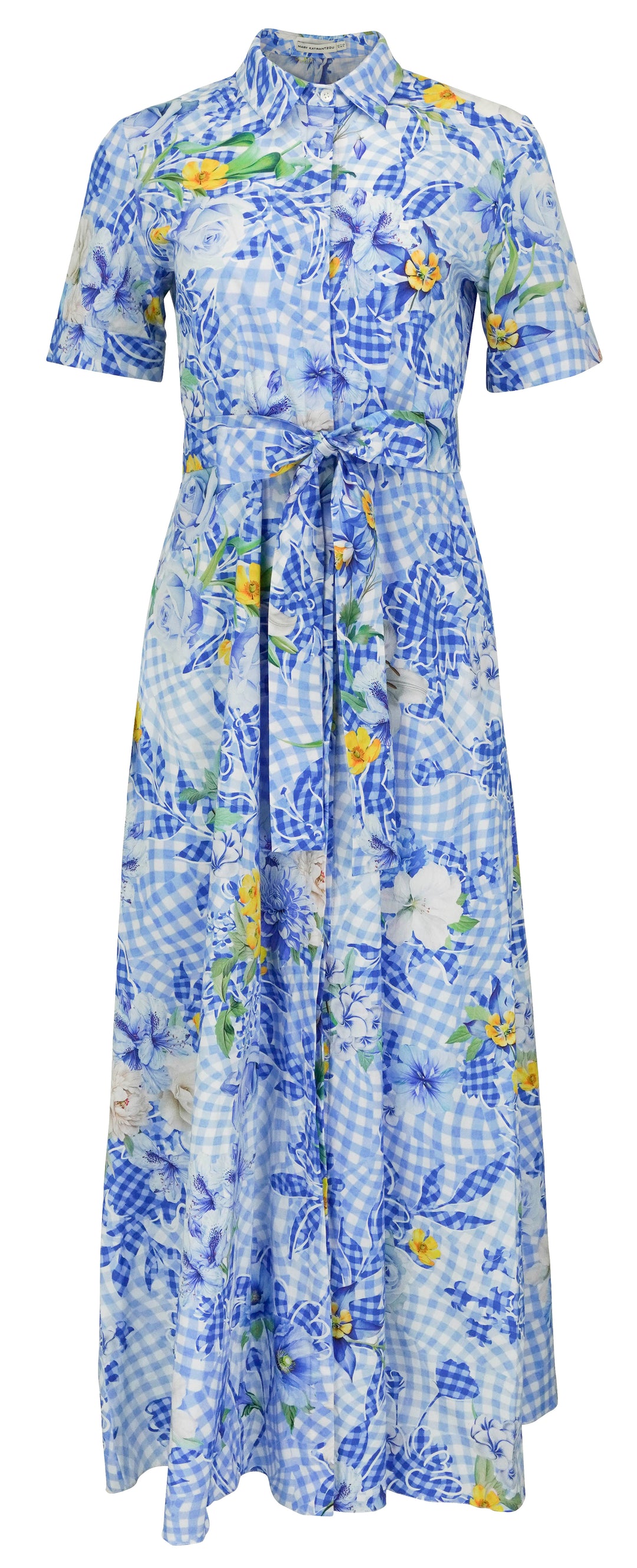 Mary Katrantzou Como Dress in Fleur Blueberry - Discounts on Mary Katrantzou at UAL