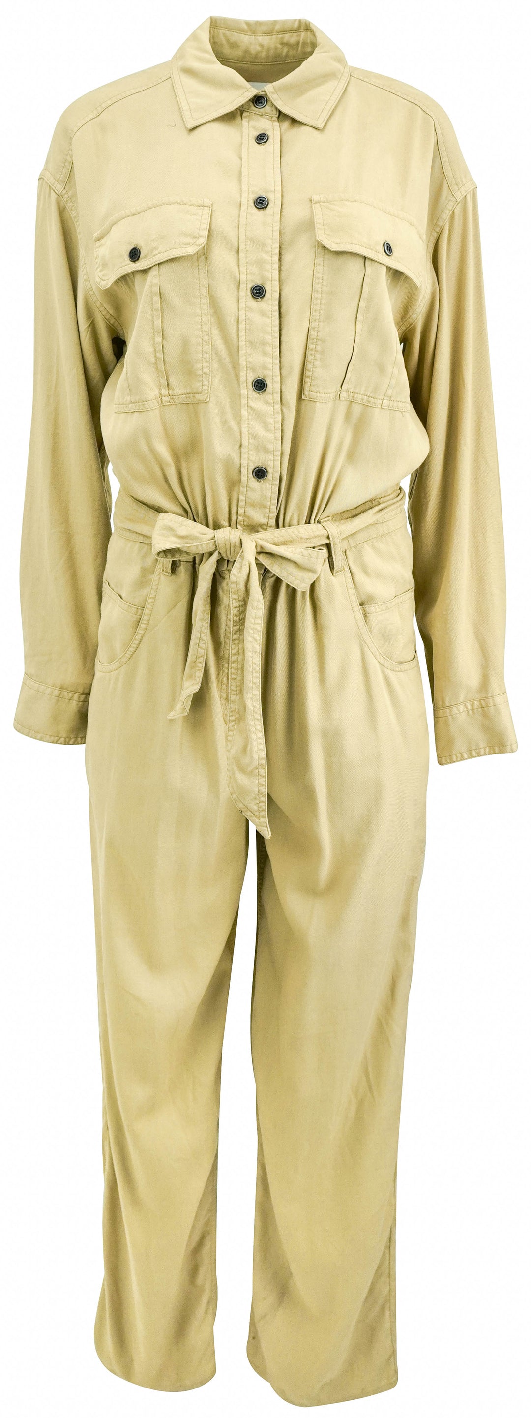 Isabel Marant Etoile Paige Jumpsuit in Light Khaki - Discounts on Isabel Marant at UAL