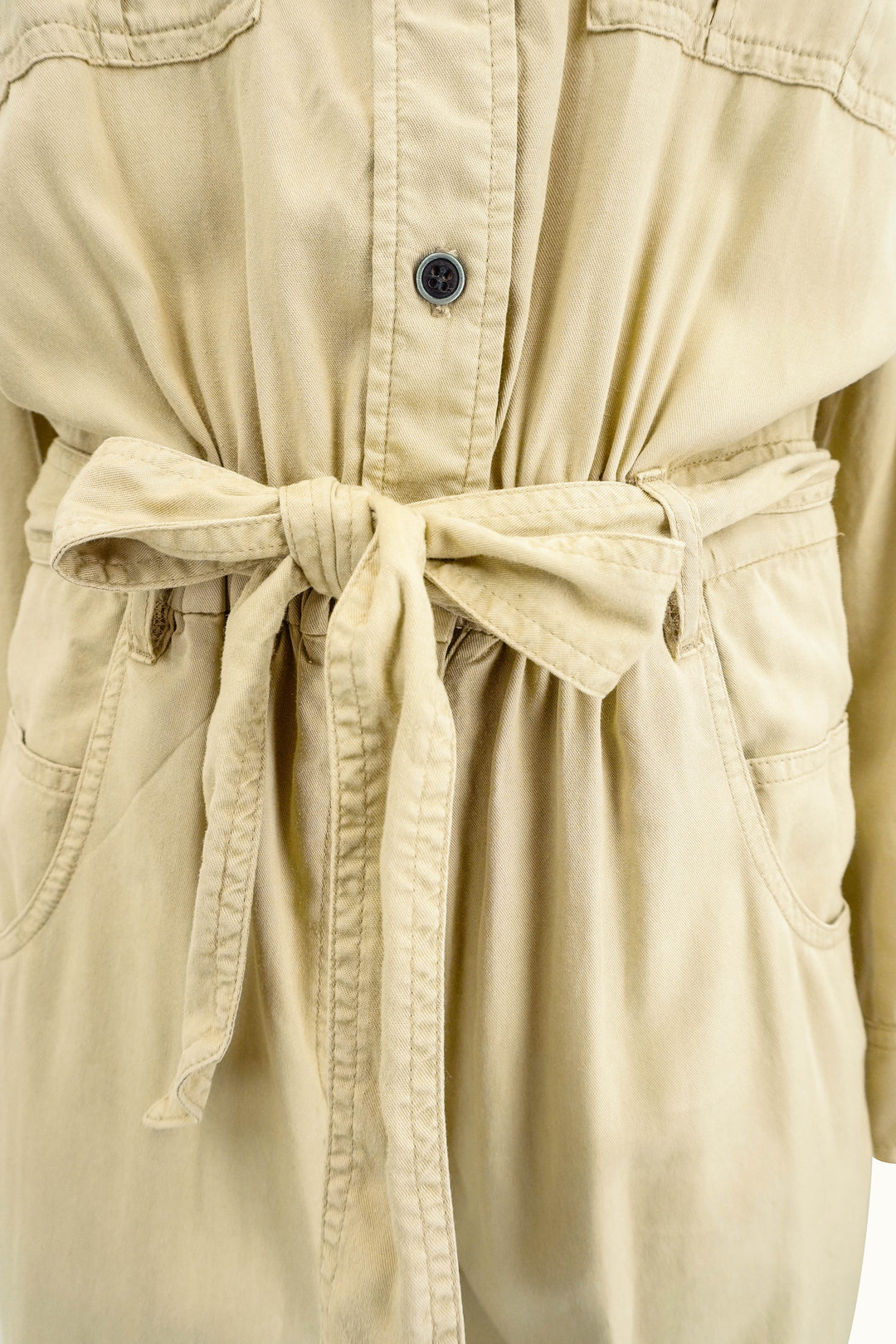 Isabel Marant Etoile Paige Jumpsuit in Light Khaki - Discounts on Isabel Marant at UAL