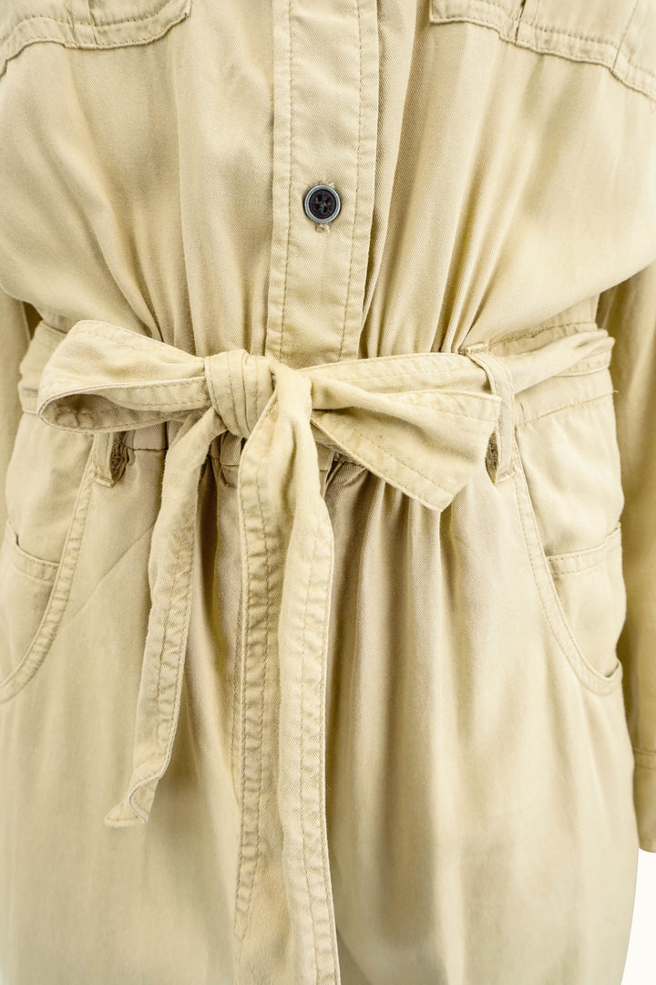 Isabel Marant Etoile Paige Jumpsuit in Light Khaki - Discounts on Isabel Marant at UAL