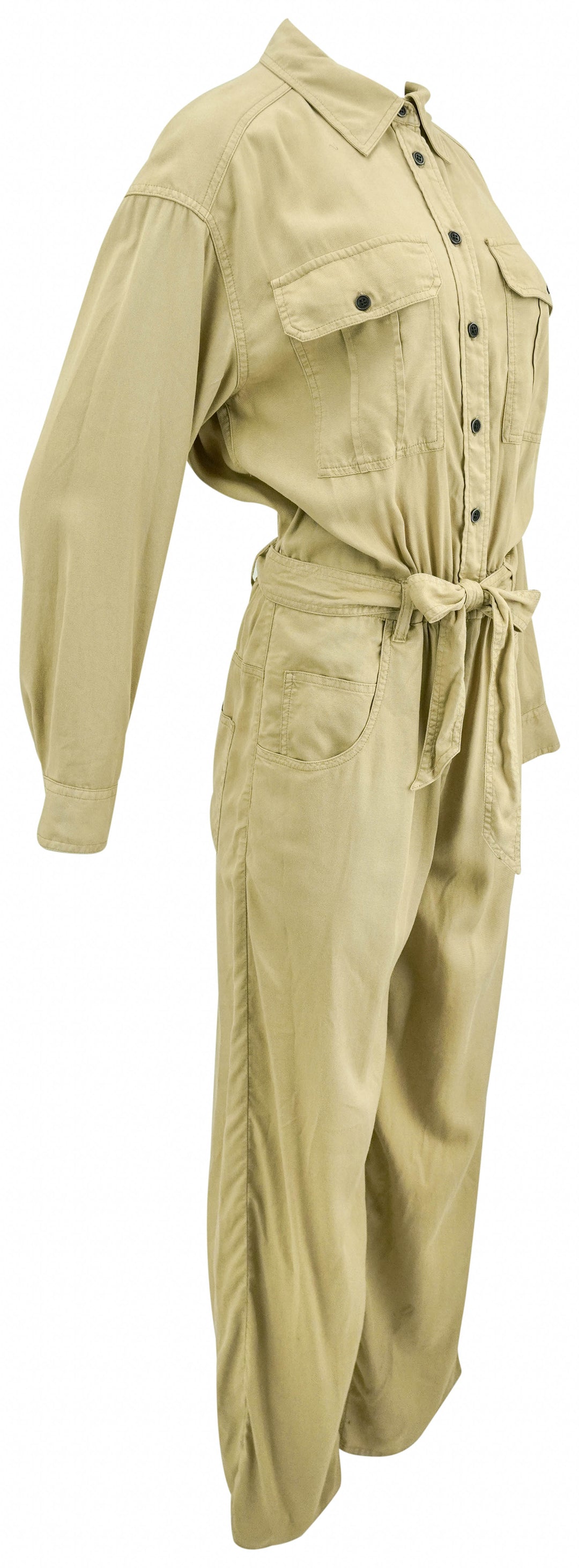 Isabel Marant Etoile Paige Jumpsuit in Light Khaki - Discounts on Isabel Marant at UAL