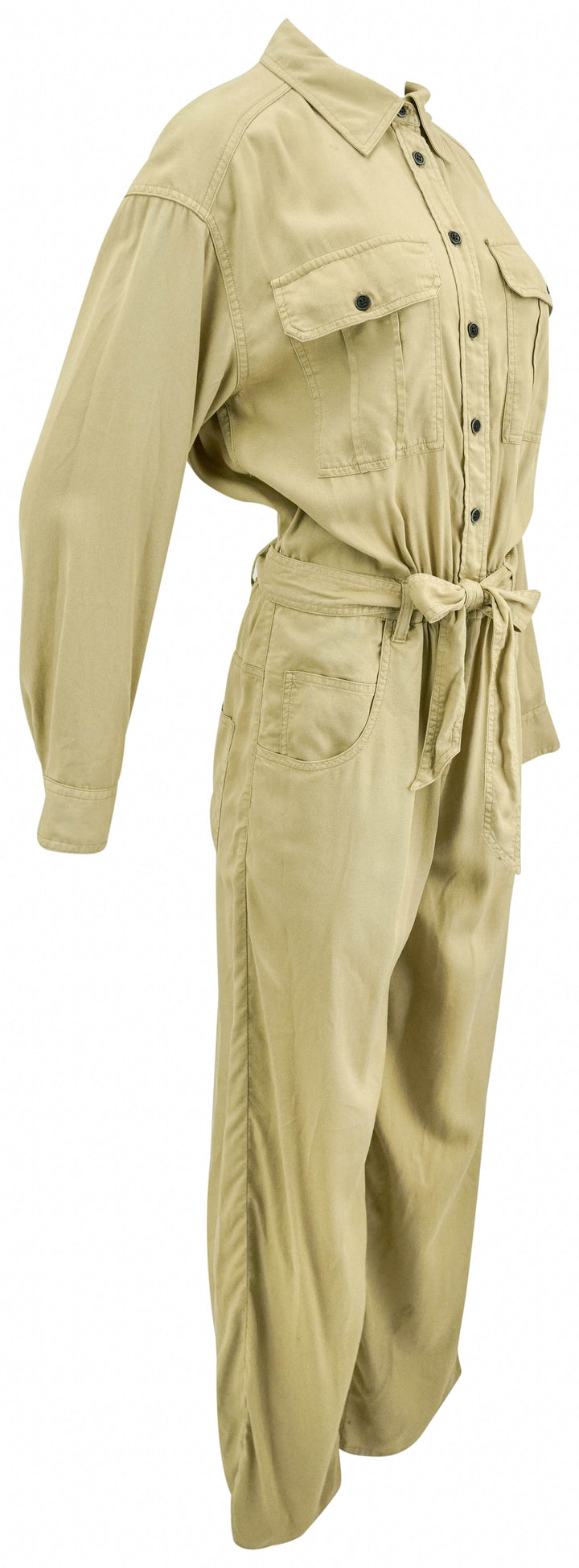 Isabel Marant Etoile Paige Jumpsuit in Light Khaki - Discounts on Isabel Marant at UAL