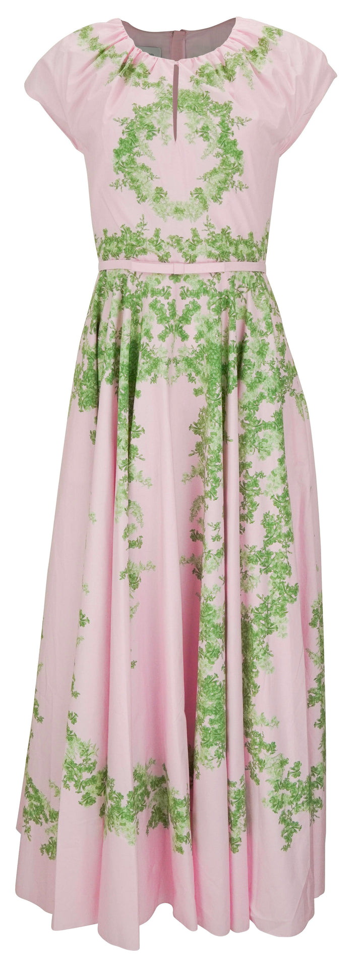 Giambattista Valli Floral Print Maxi Dress in Pink and Green - Discounts on Giambattista Valli at UAL