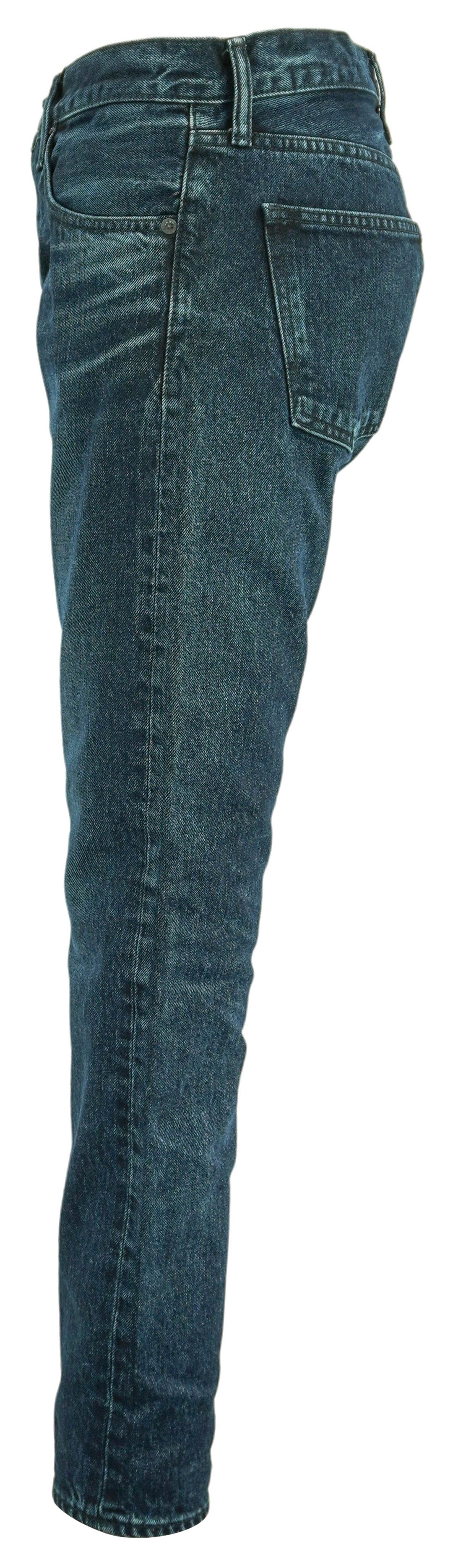 Moussy Vintage Dickson Tapered Jeans in Dark Blue Denim