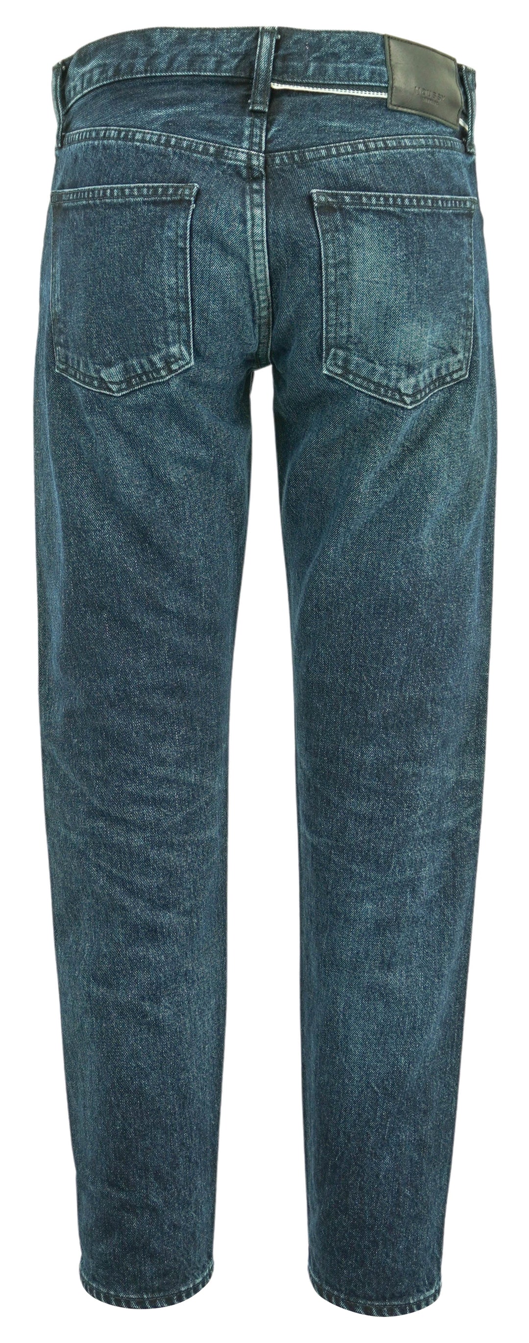 Moussy Vintage Dickson Tapered Jeans in Dark Blue Denim