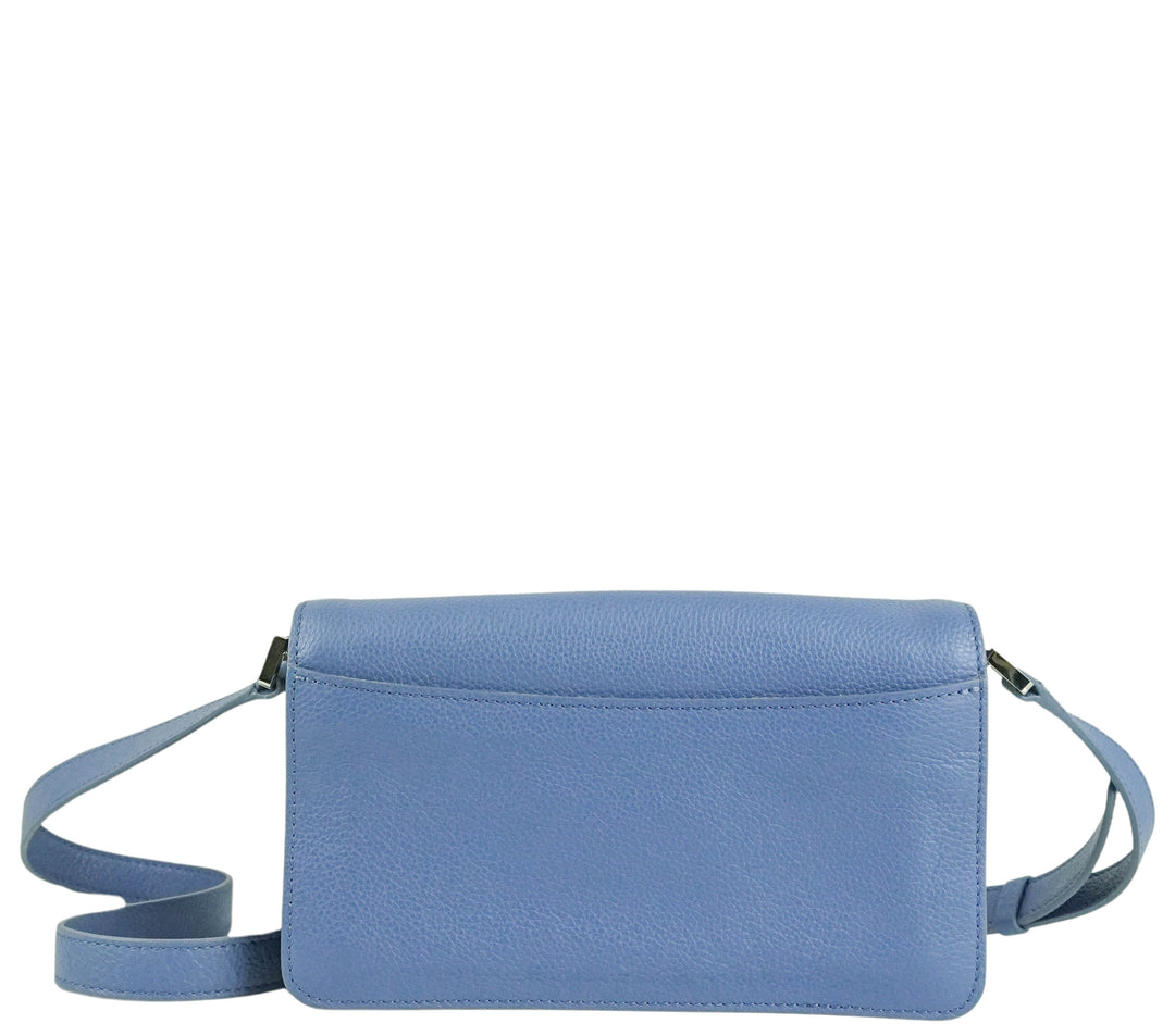 Marni Embroidered East/West Trunk Crossbody in Grey Blue - Discounts on Marni at UAL