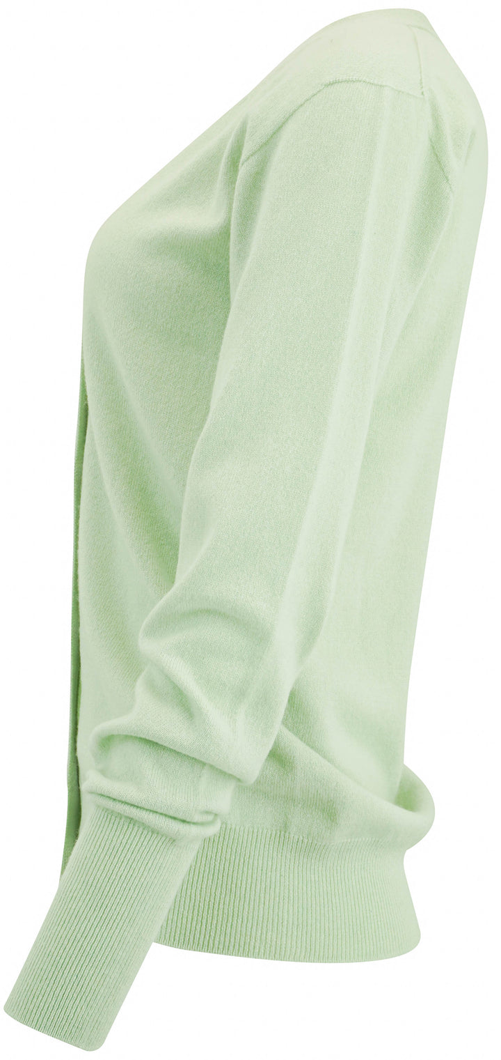 Jil Sander Cashmere Cardigan in Iceberg Green - Discounts on Jil Sander at UAL