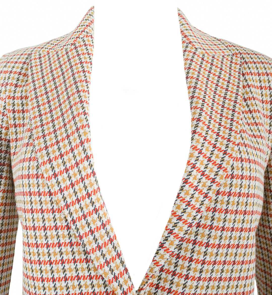 Rosetta Getty Houndstooth Blazer in Multi - Discounts on Rosetta Getty at UAL