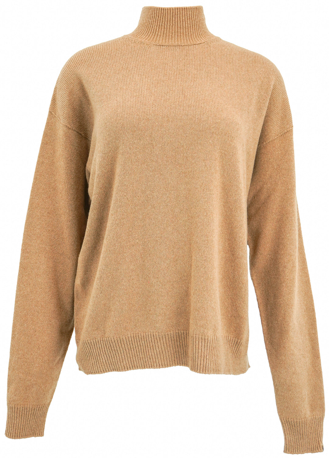 Balenciaga Cashmere Blend Turtleneck Sweater in Dark Beige - Discounts on Balenciaga at UAL