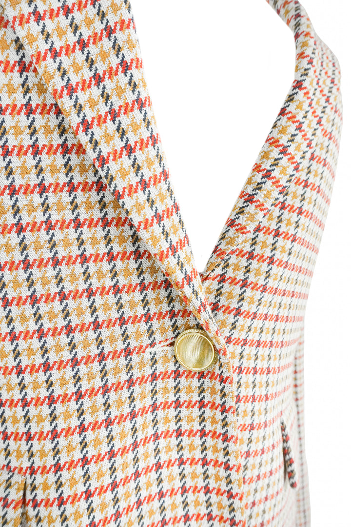 Rosetta Getty Houndstooth Blazer in Multi - Discounts on Rosetta Getty at UAL