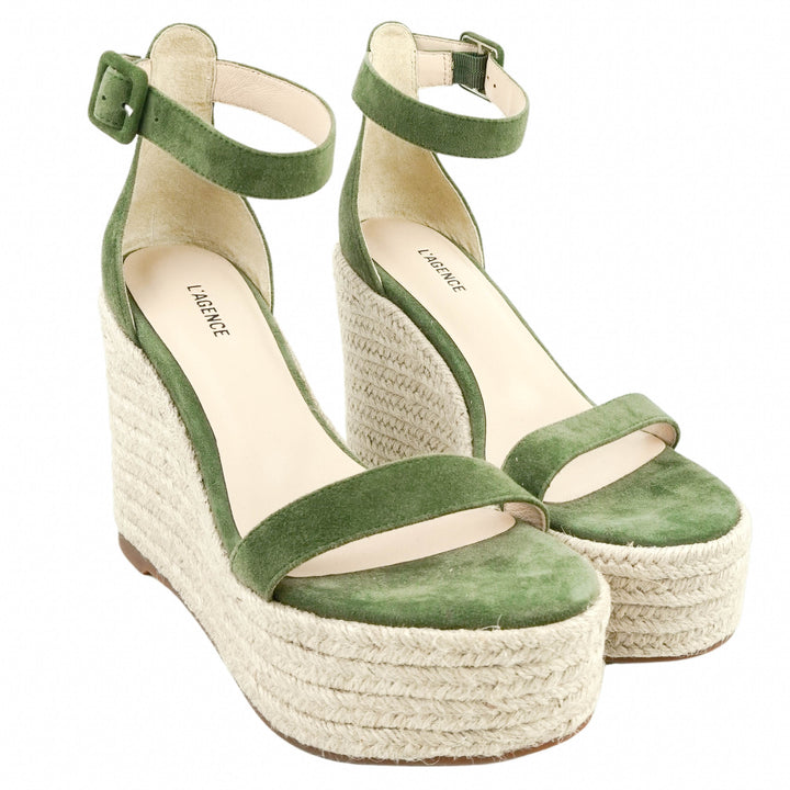 L'agence Avice Wedge Heel in Clover - Discounts on L'AGENCE at UAL