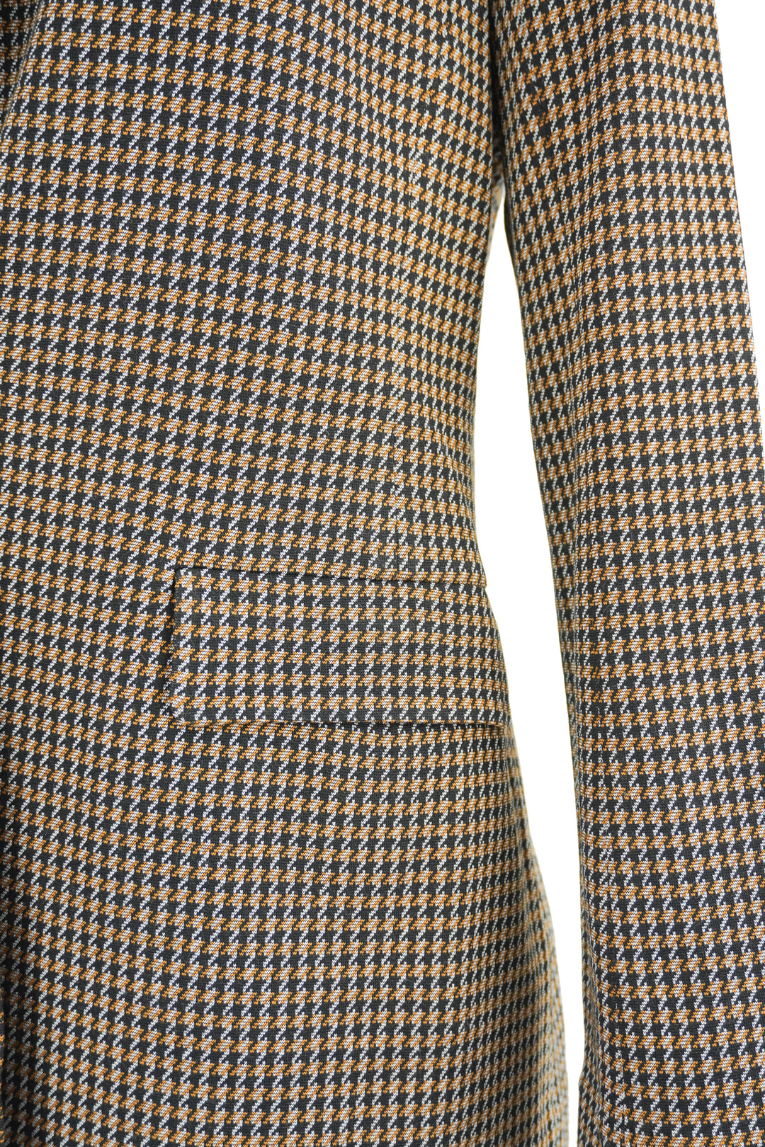 Rosetta Getty Houndstooth Peak Lapel Blazer in Brown Multi - Discounts on Rosetta Getty at UAL