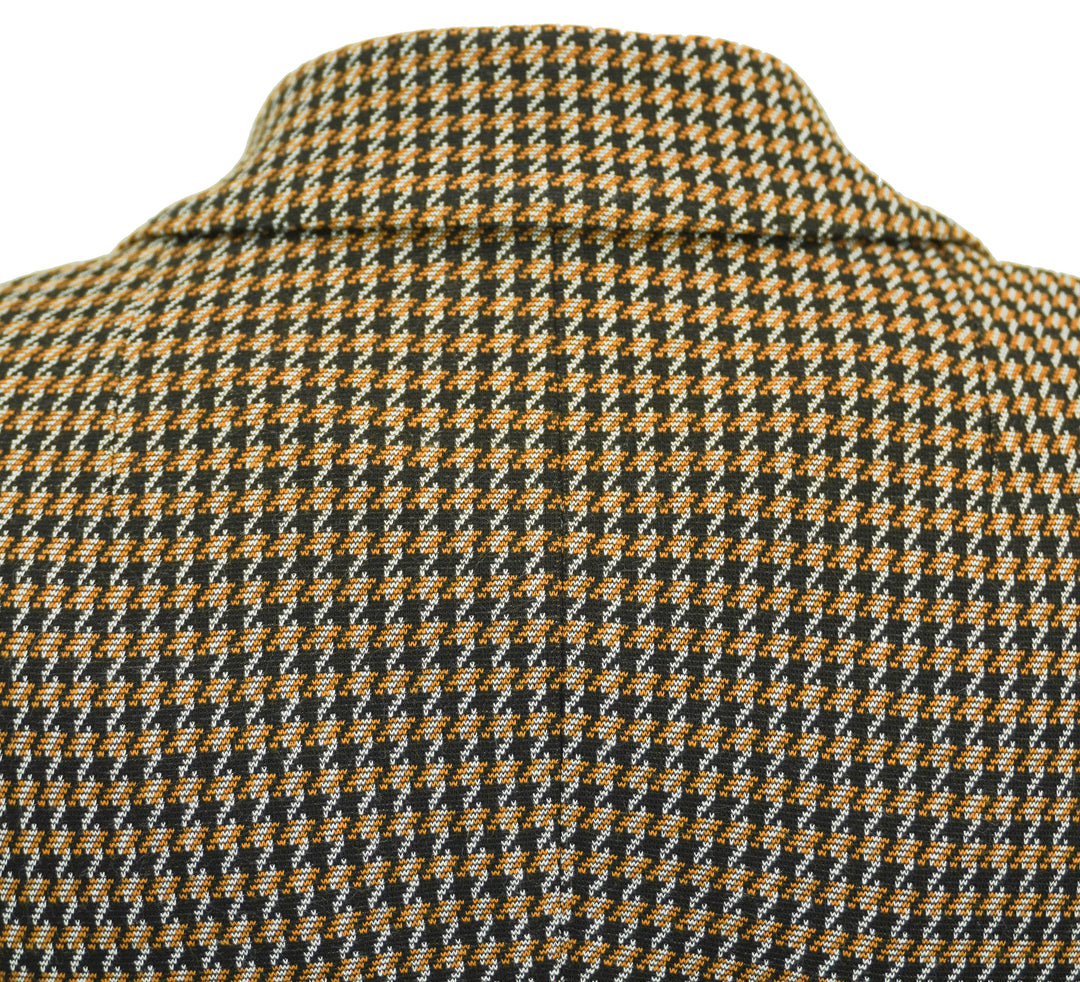 Rosetta Getty Houndstooth Peak Lapel Blazer in Brown Multi - Discounts on Rosetta Getty at UAL