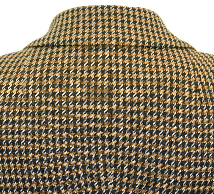 Rosetta Getty Houndstooth Peak Lapel Blazer in Brown Multi - Discounts on Rosetta Getty at UAL