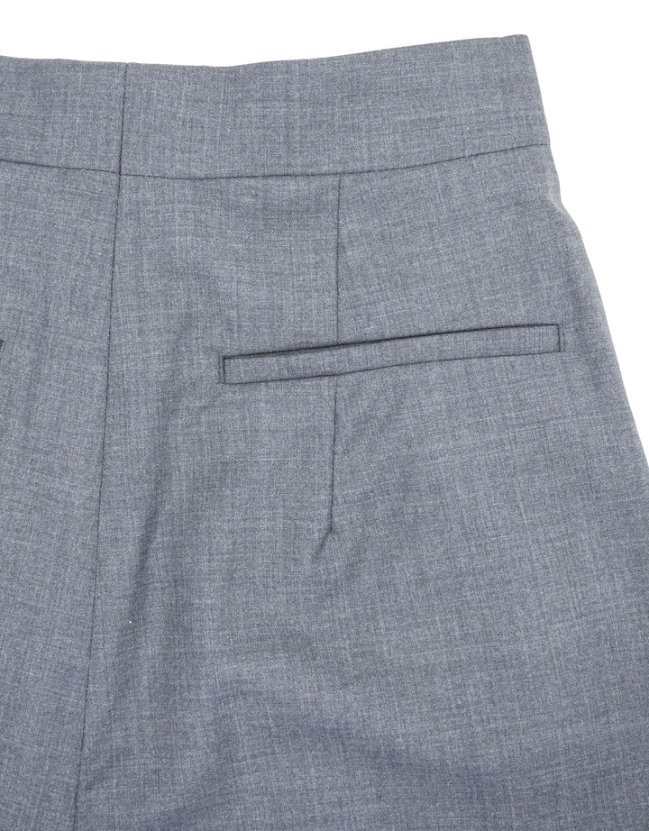 Givenchy Pleated Wide Leg Trousers in Denim Blue