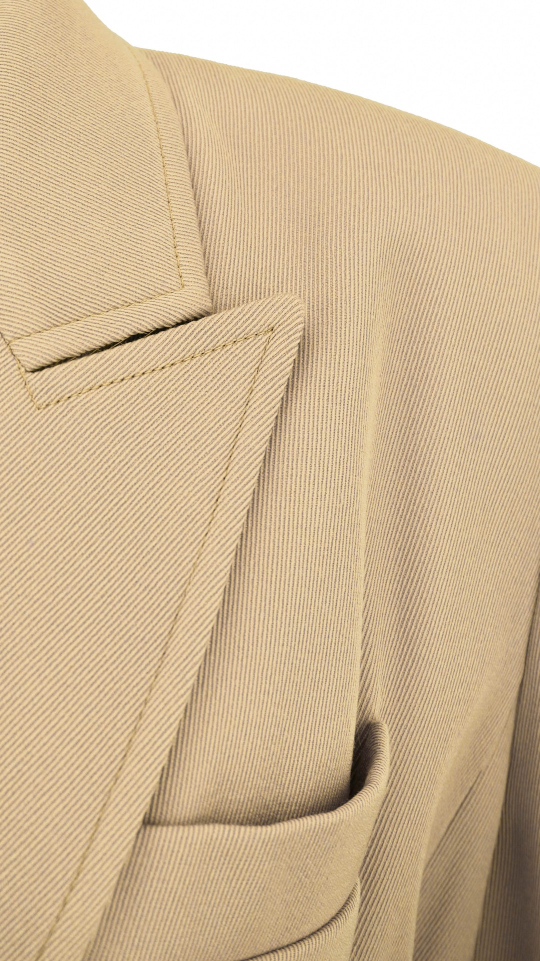 Chloé Cinched Waist Blazer in Pearl Beige - Discounts on Chloé at UAL