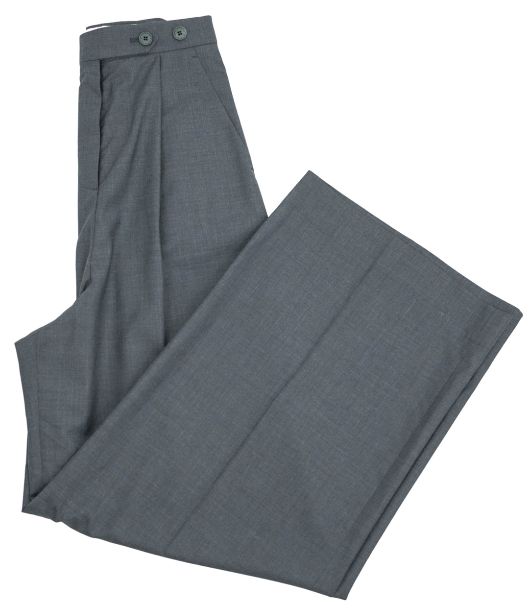 Givenchy Pleated Wide Leg Trousers in Denim Blue