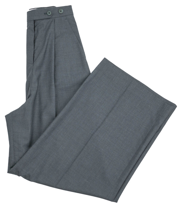 Givenchy Pleated Wide Leg Trousers in Denim Blue