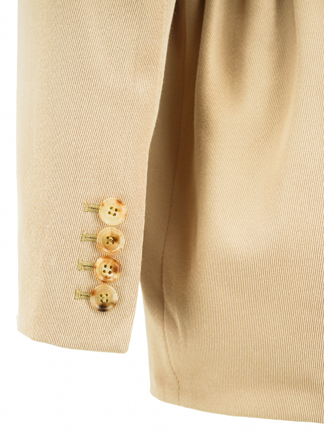 Chloé Cinched Waist Blazer in Pearl Beige - Discounts on Chloé at UAL