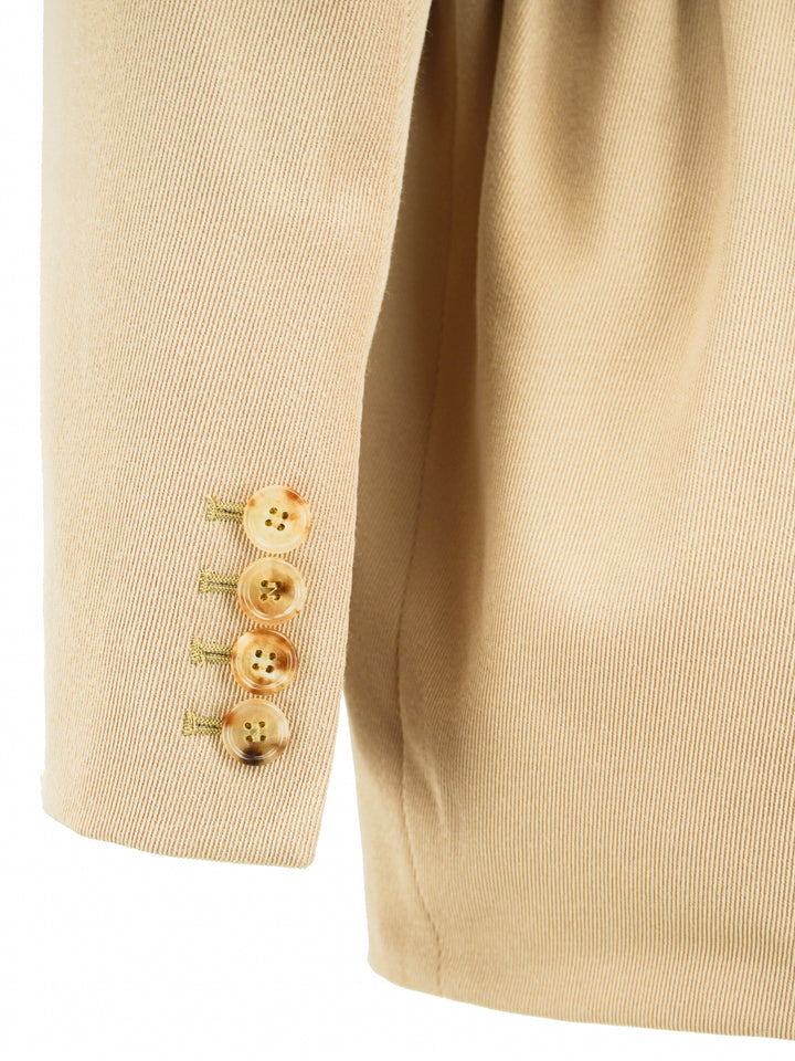 Chloé Cinched Waist Blazer in Pearl Beige - Discounts on Chloé at UAL