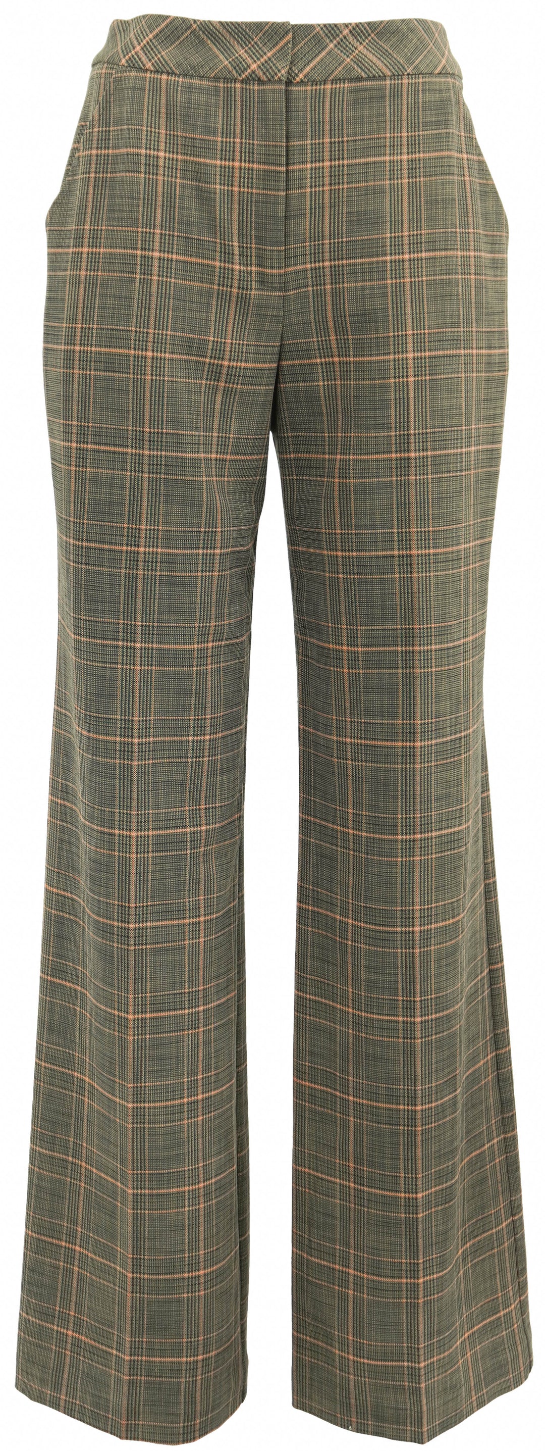 Trina Turk Sadie Pants in Brown Multi Plaid - Discounts on Trina Turk at UAL