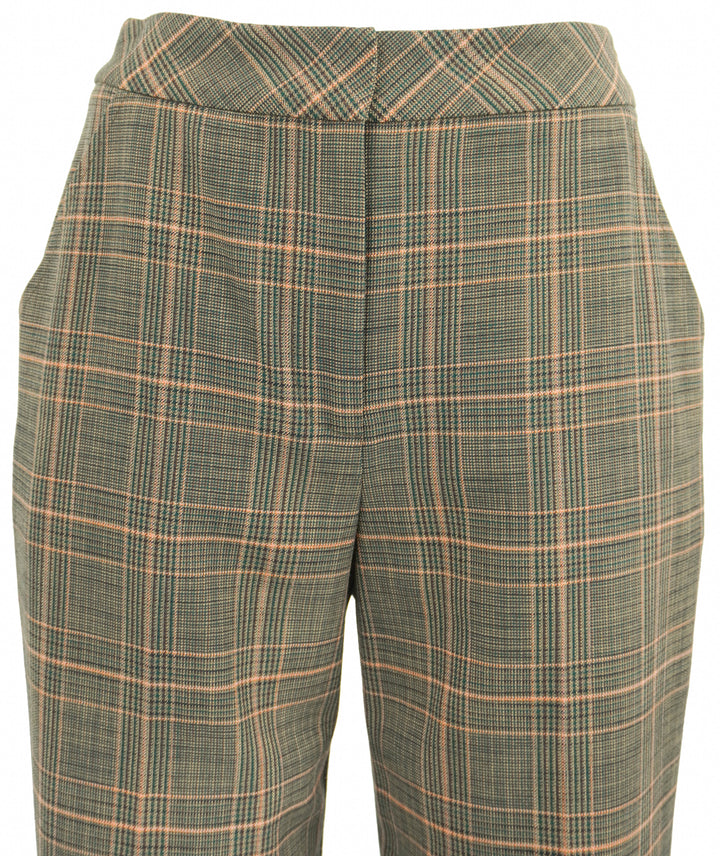 Trina Turk Sadie Pants in Brown Multi Plaid - Discounts on Trina Turk at UAL