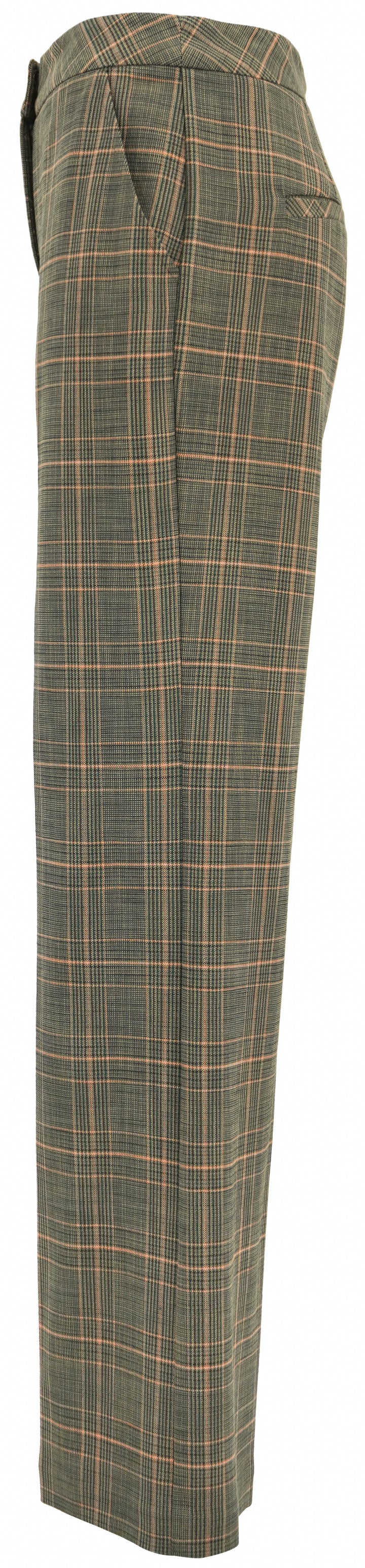 Trina Turk Sadie Pants in Brown Multi Plaid - Discounts on Trina Turk at UAL