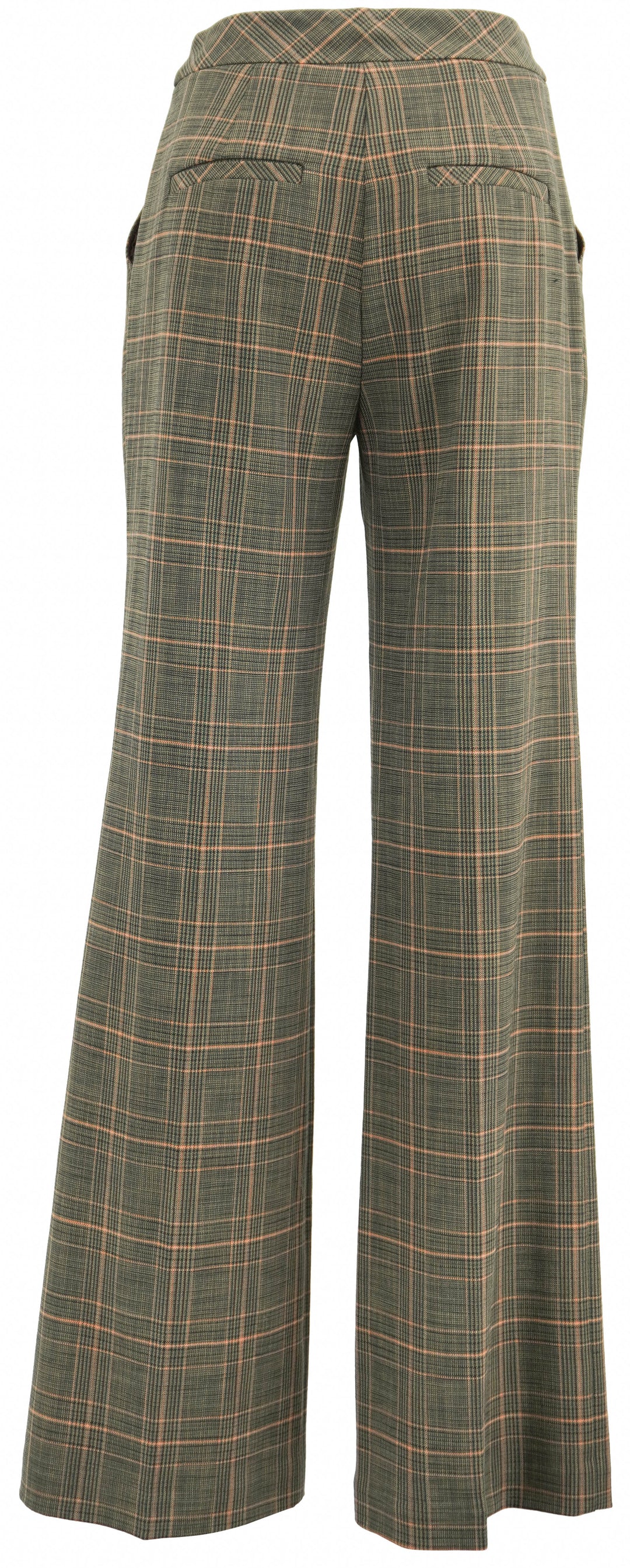 Trina Turk Sadie Pants in Brown Multi Plaid - Discounts on Trina Turk at UAL