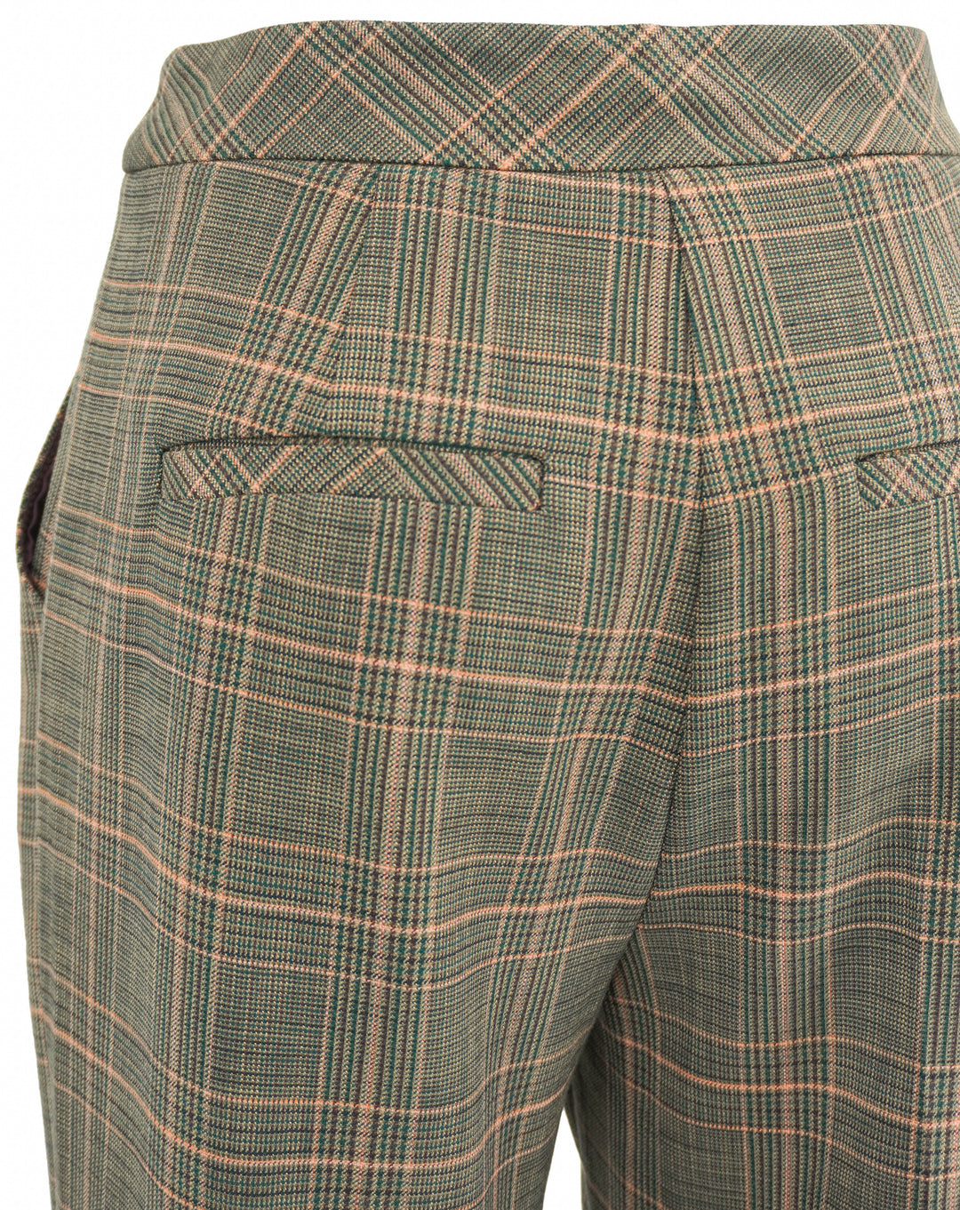 Trina Turk Sadie Pants in Brown Multi Plaid - Discounts on Trina Turk at UAL