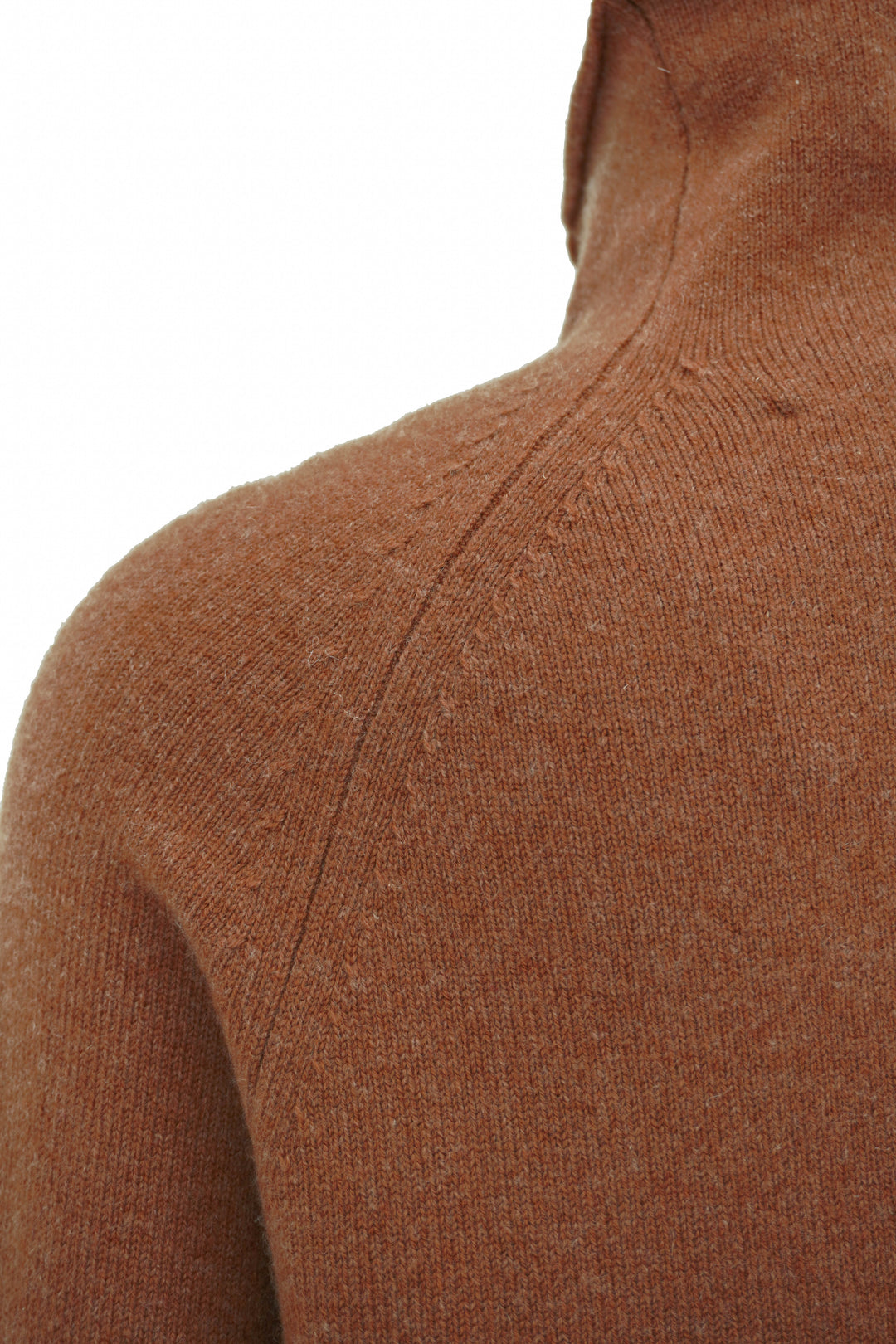 Organic by John Patrick Mock Neck Sweater in Copper
