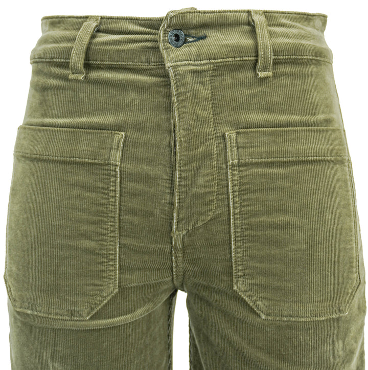 ASKK NY Sailor Corduroy Pants in Safari Green - Discounts on ASKK NY at UAL