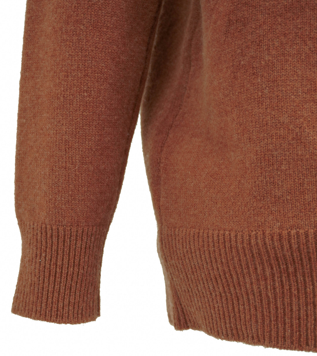Organic by John Patrick Mock Neck Sweater in Copper