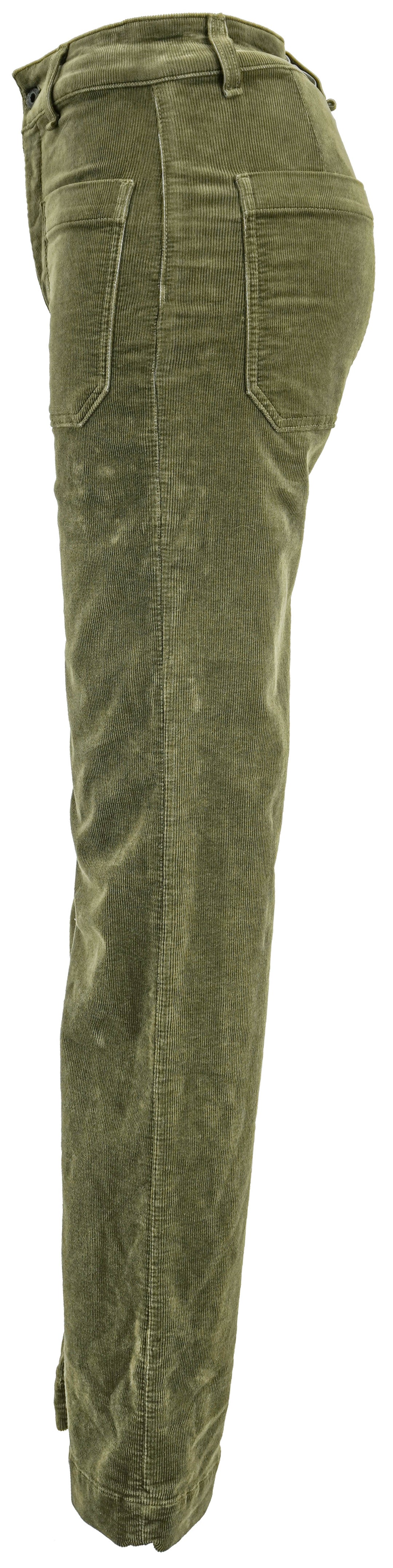 ASKK NY Sailor Corduroy Pants in Safari Green - Discounts on ASKK NY at UAL