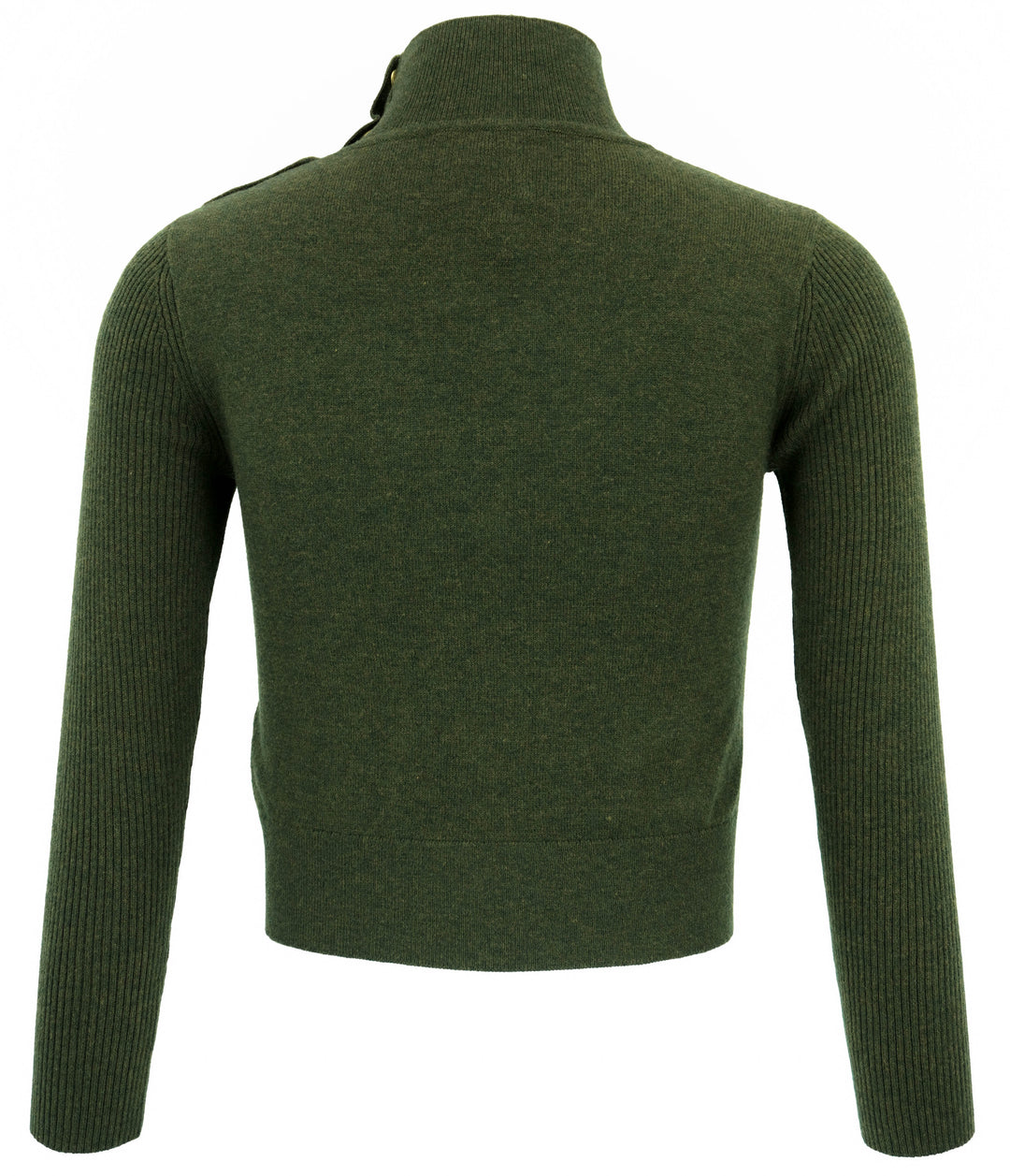L'Agence Kamdyn Mock Neck Sweater in Moss