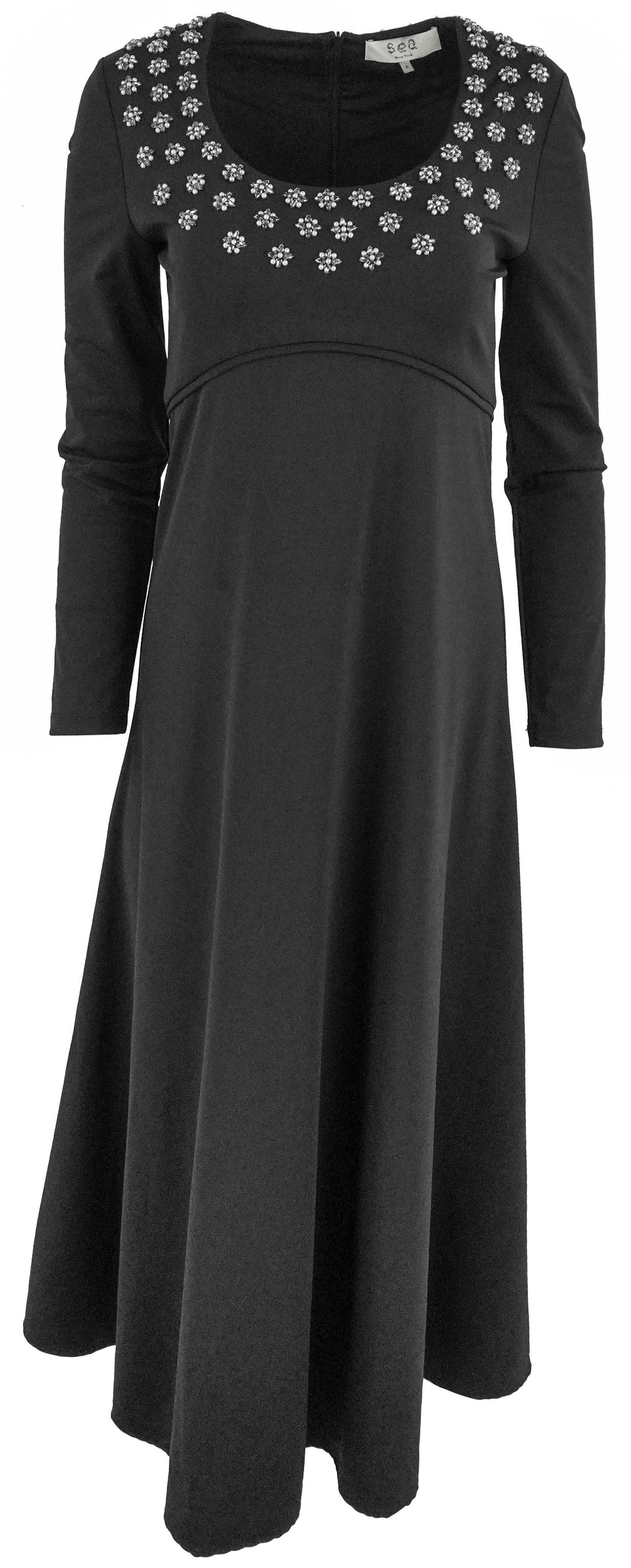Sea NY Caryl Beaded Dress in Black - Discounts on Sea NY at UAL