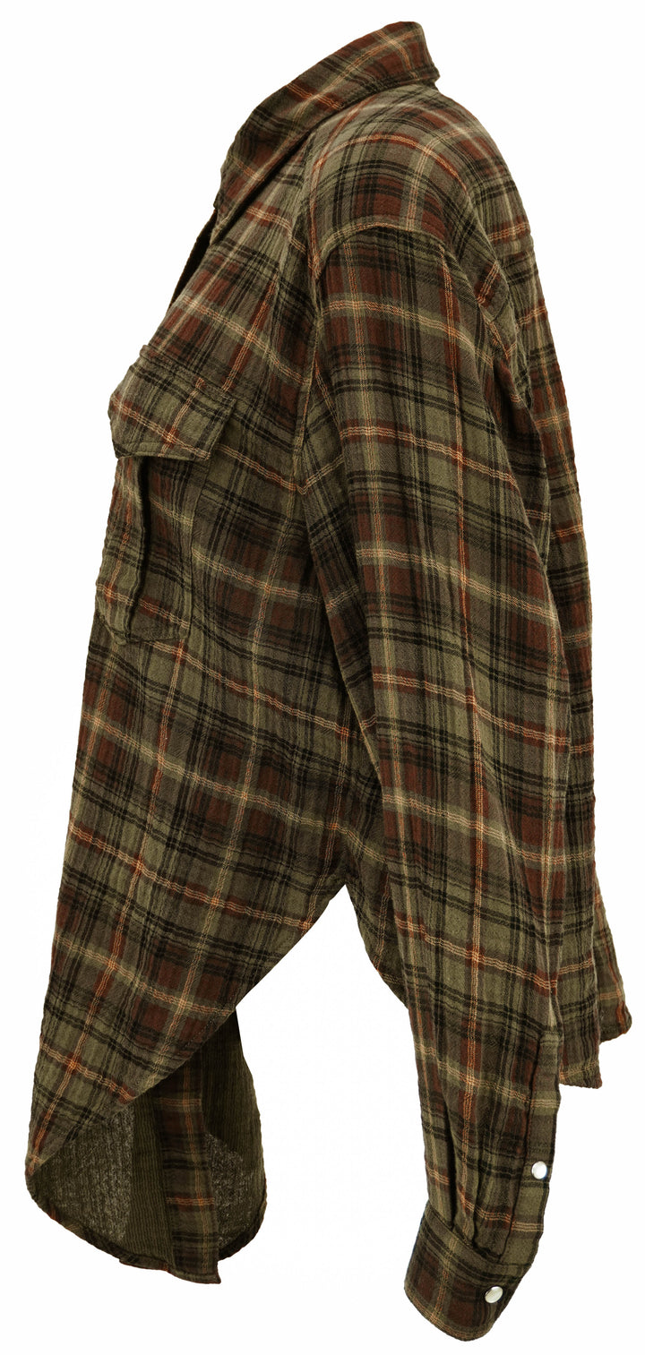 Isabel Marant Etoile Nath Shirt in Khaki Brown