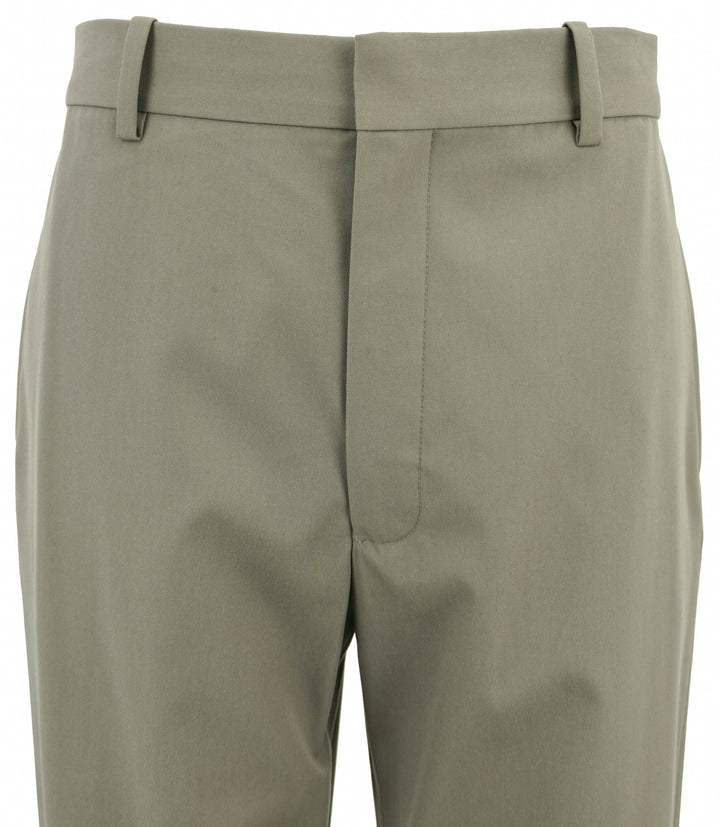 Loewe Straight Leg Trousers in Khaki Brown - Discounts on LOEWE at UAL