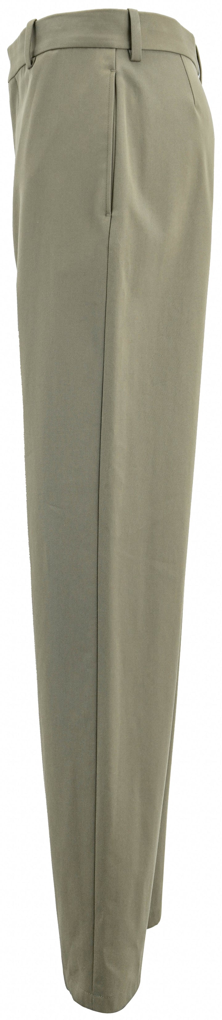 Loewe Straight Leg Trousers in Khaki Brown - Discounts on LOEWE at UAL