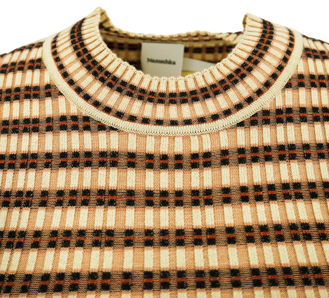Nanushka Perrie Ribbed Top in Multi Stripe