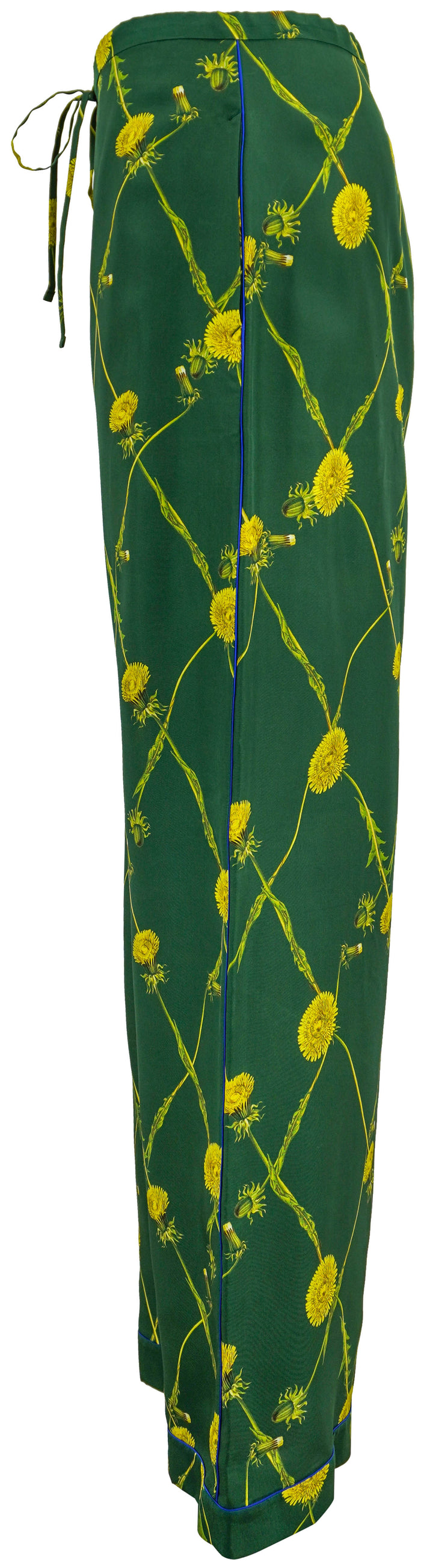 Burberry Silk Dandelion Print Pajama Pants in Green - Discounts on Burberry at UAL
