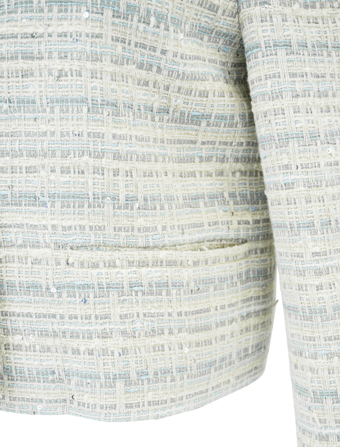 Valentino Tweed Jacket in Grey Blue